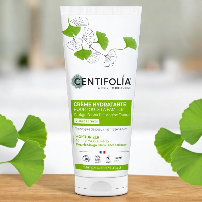 Centifolia - Crème hydratante famille BIO ginkgo biloba 100ml