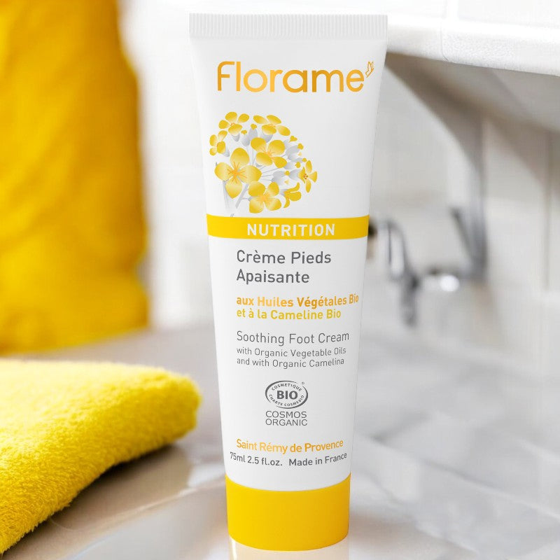 Florame - Crème pour les pieds apaisante BIO cameline 75ml