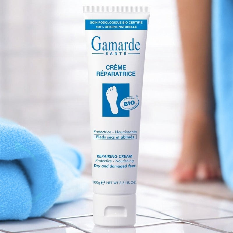 Gamarde - Crème réparatrice BIO - pieds secs et abîmés - 100g