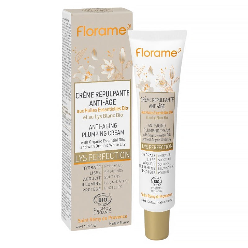 Florame - Crème repulpante anti-âge BIO lys blanc 40ml