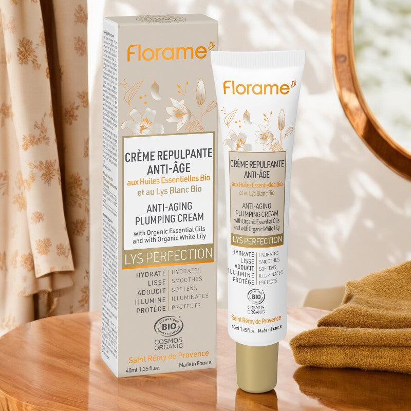 Florame - Crème repulpante anti-âge BIO lys blanc 40ml