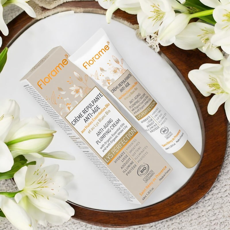 Florame - Crème repulpante anti-âge BIO lys blanc 40ml