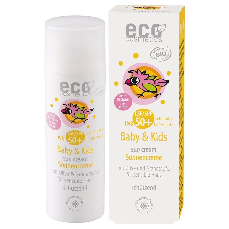 Eco Cosmetics - Crème solaire bébé & enfant BIO IP 50 argousier 50ml