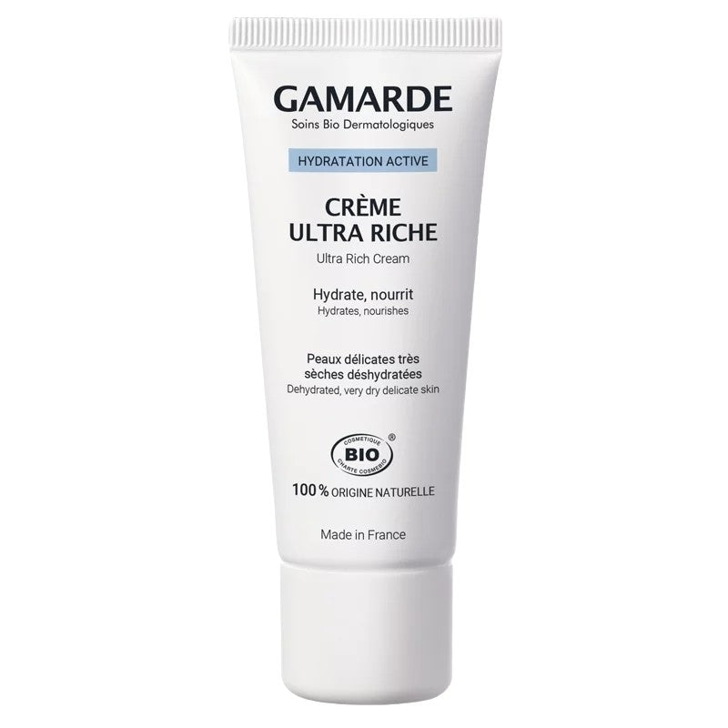 Gamarde - Crème ultra riche BIO - hydrate & nourrit - peaux délicates - 40g