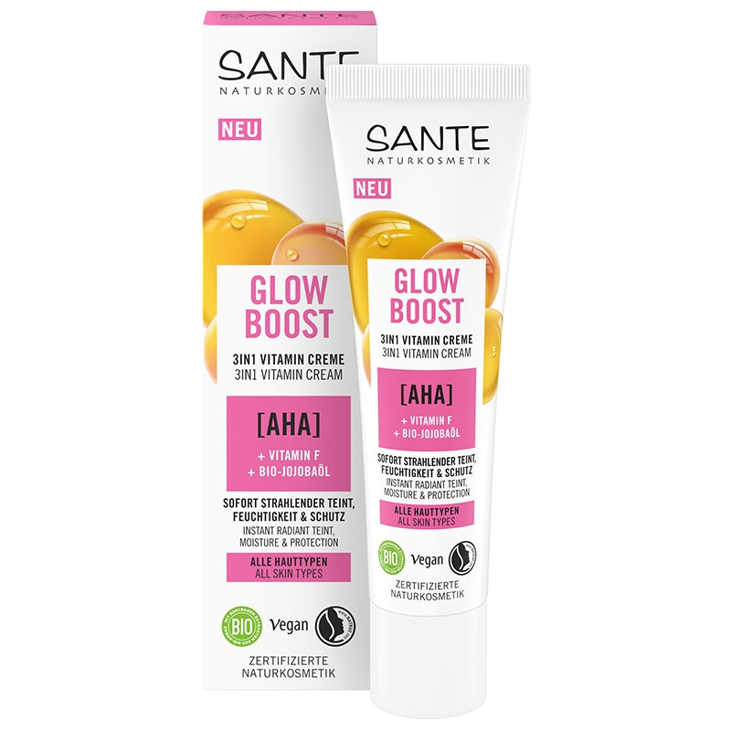 Crème vitaminée 3 en 1 Glow Boost BIO AHA & vitamine F