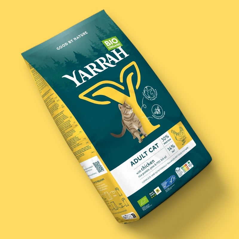 Bio-Katzenfutter mit Huhn und Getreide - 2,4 kg - Yarrah