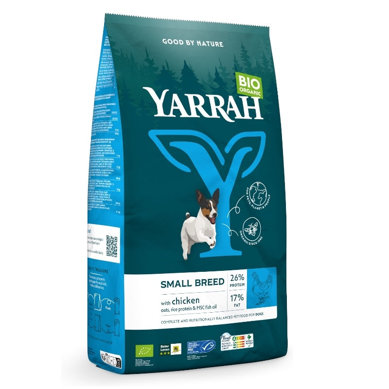 Croquettes poulet & céréales pour chien de petites races BIO