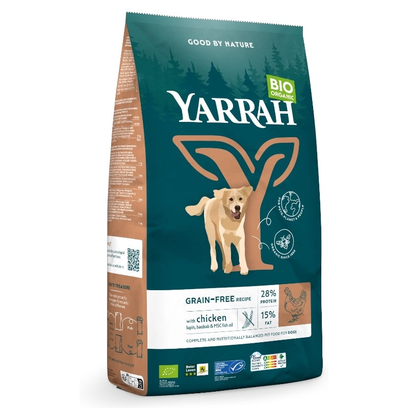 Croquettes poulet sans céréales pour chien BIO