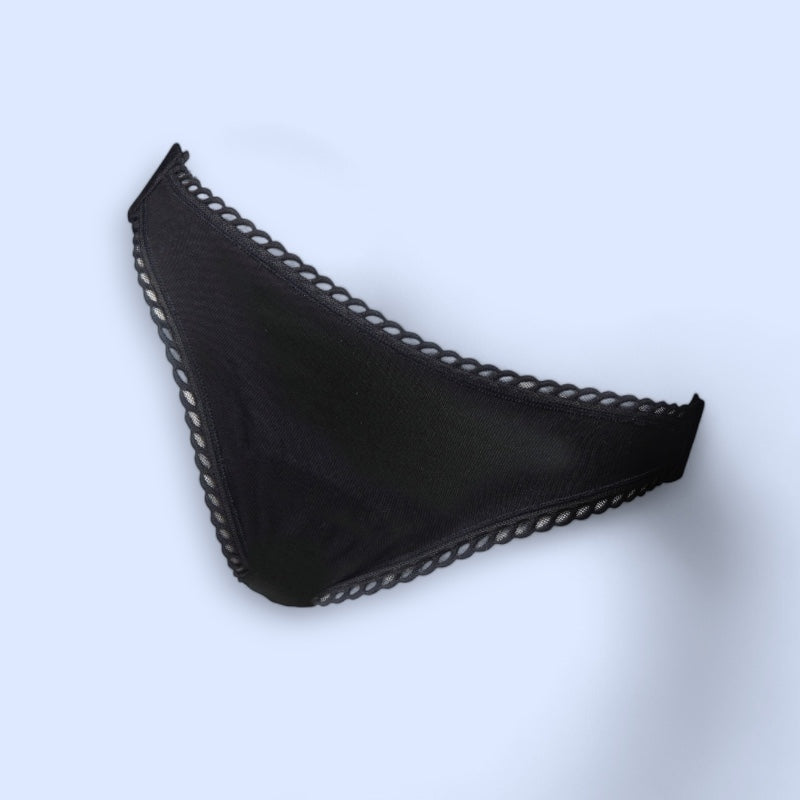 Anaé - Abnehmbarer schwarzer Menstruationsslip, Größe 44, mittlere Stärke