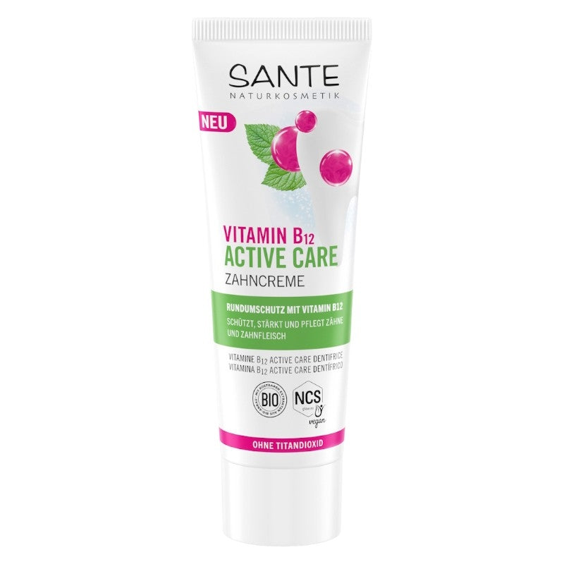 Dentifrice active care avec fluor BIO vitamine B12