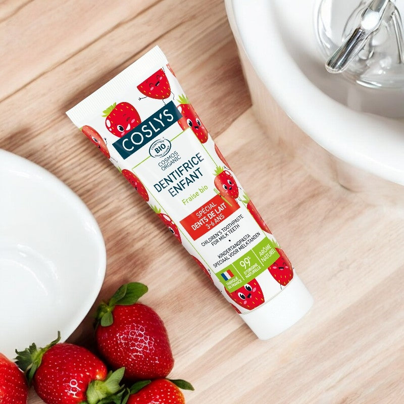 Coslys - Dentifrice enfant BIO fraise sans fluor 50ml