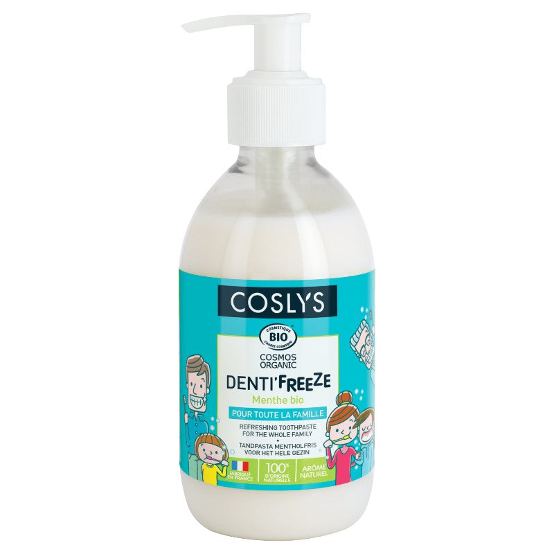 Coslys - Dentifrice famille BIO menthe sans fluor 350g