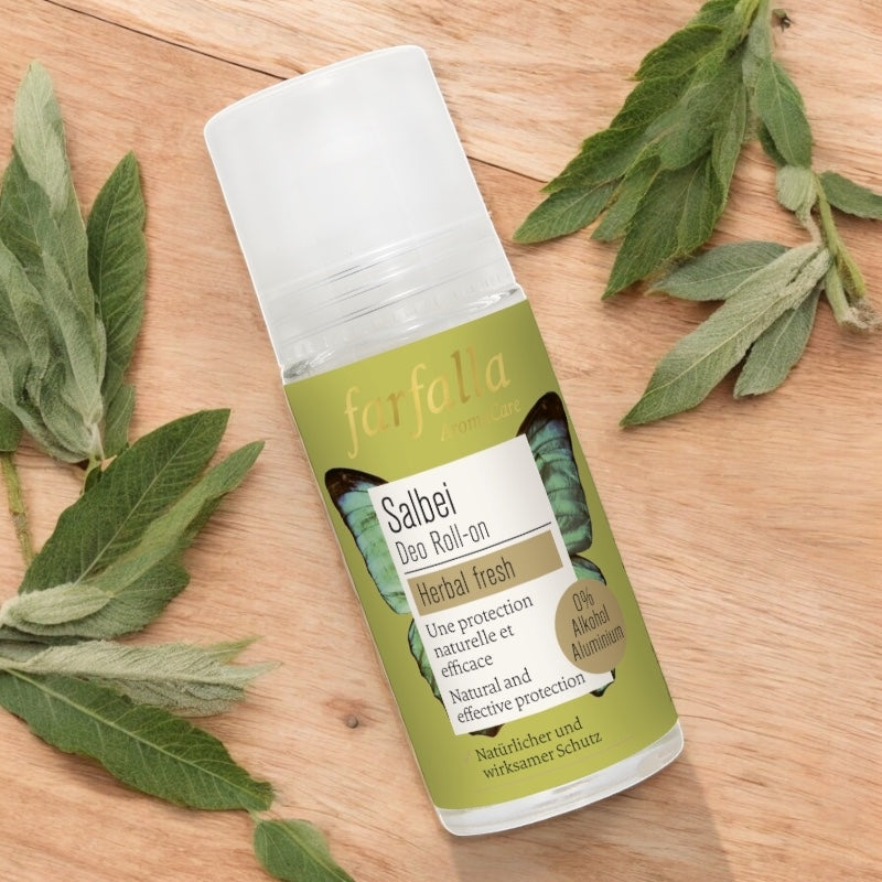Farfalla - Déodorant à bille herbes fraîches BIO sauge 50ml