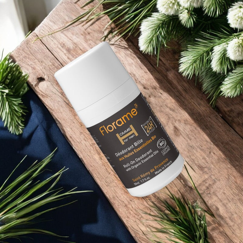 Florame - Déodorant à bille homme BIO tea tree & palmarosa 50ml