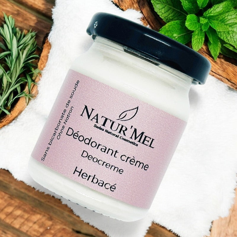 Déodorant crème sans bicarbonate L'Herbacé romarin 50ml Natur'Mel
