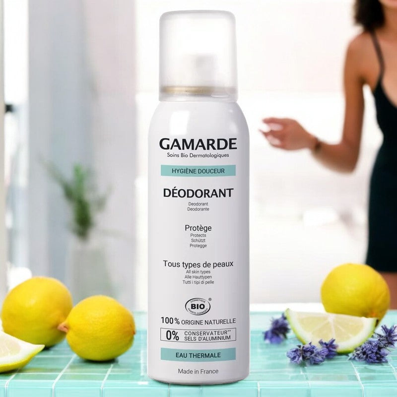 Gamarde - Déodorant spray eau thermale BIO - protège - tous types de peaux - 100ml