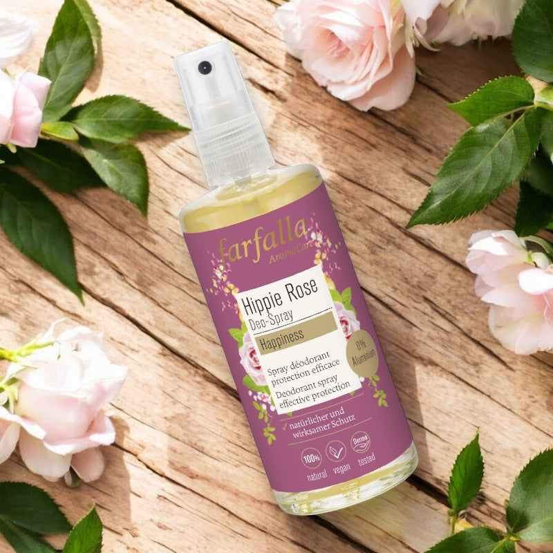 Farfalla - Deo-Spray Rose, Iris, Vanille & Orange BIO