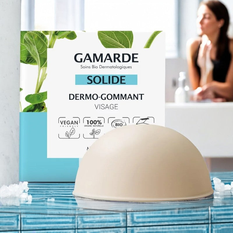 Gamarde - Dermo-gommant solide BIO - visage - perlite - 32ml