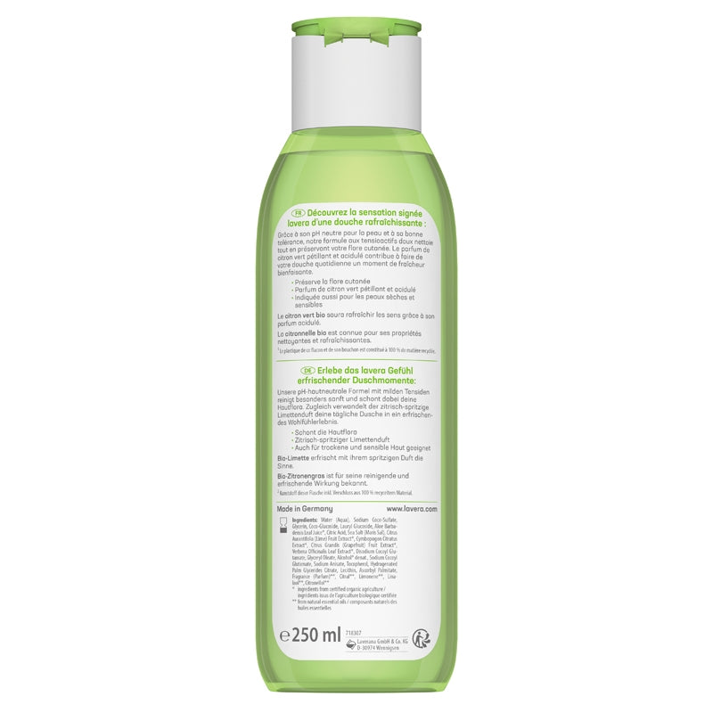 Douche soin rafraîchissante BIO citron vert & citronnelle