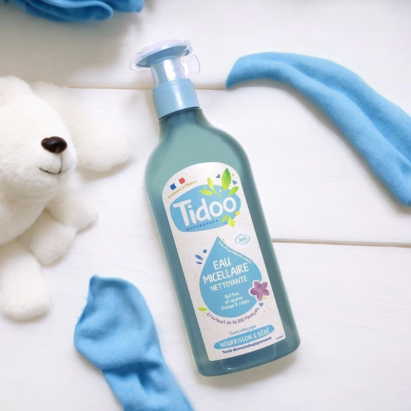Bio-Mizellenwasser für Babys mit Leinsamen - 500 ml - Tidoo