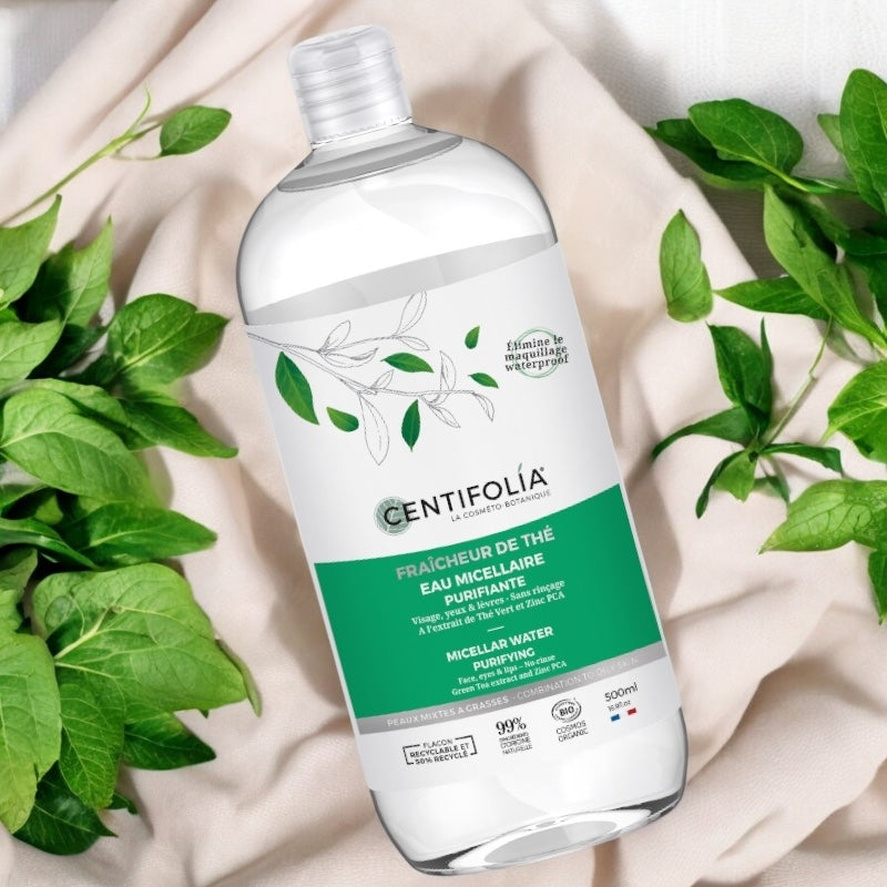 Centifolia - Eau micellaire purifiante BIO thé vert 500ml