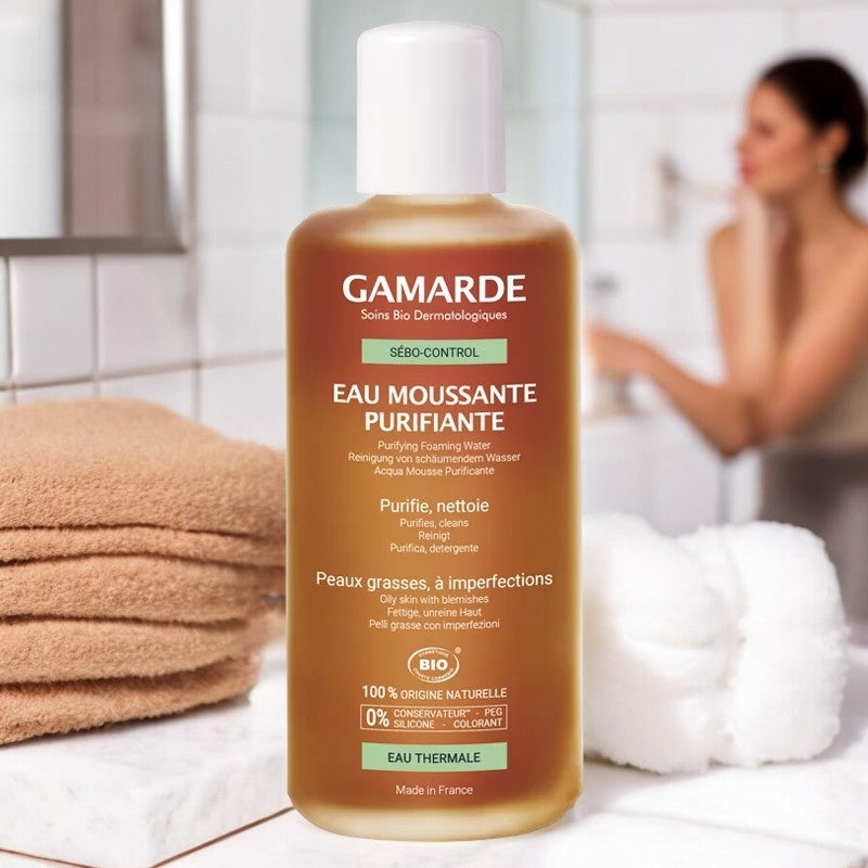 Gamarde - Reinigungsschaum BIO - reinigt & klärt - für fettige Haut - 200ml
