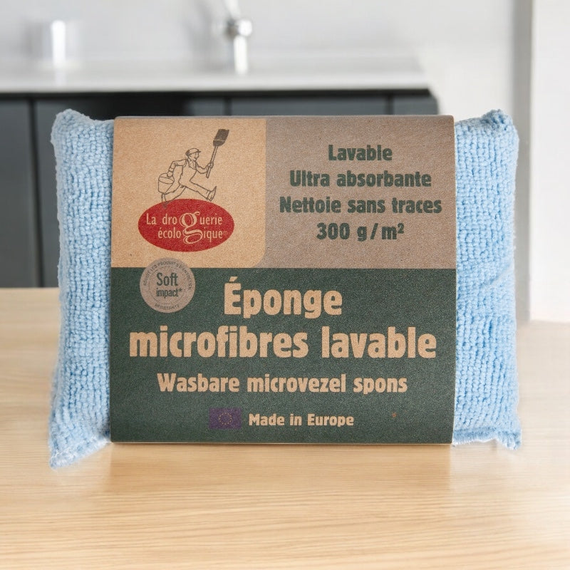 Universeller blauer Mikrofaserschwamm