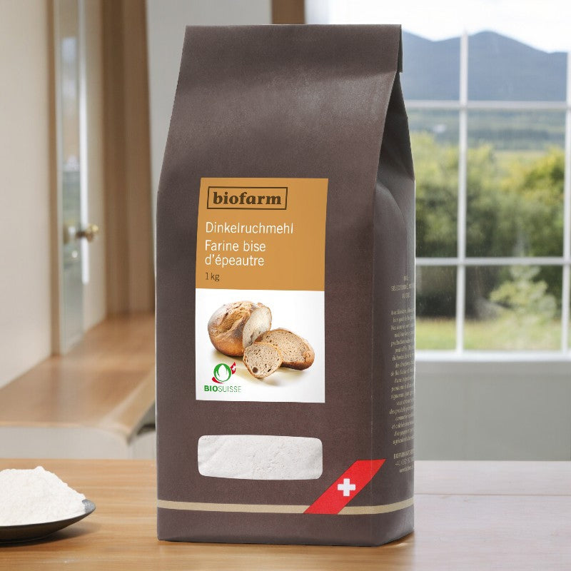 Biofarm - Bio-Schweizer Dinkelvollkornmehl 1kg
