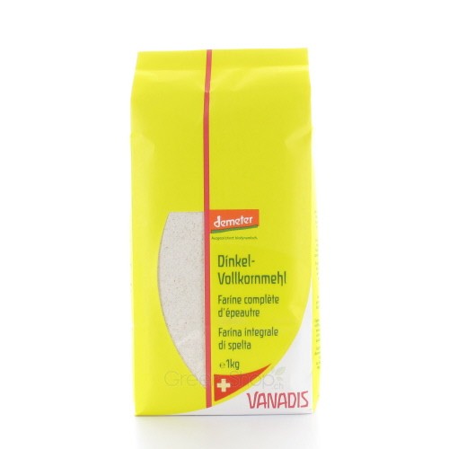 Bio-Dinkelvollkornmehl - 1 kg - Vanadis