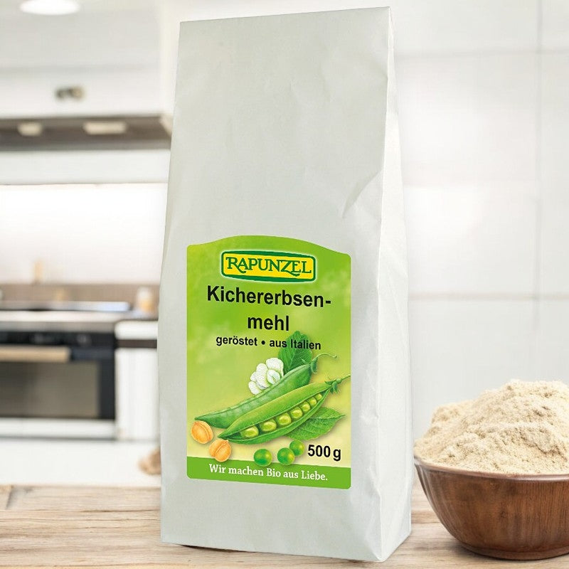 Bio-Kichererbsenmehl (geröstet) - 500 g - Rapunzel