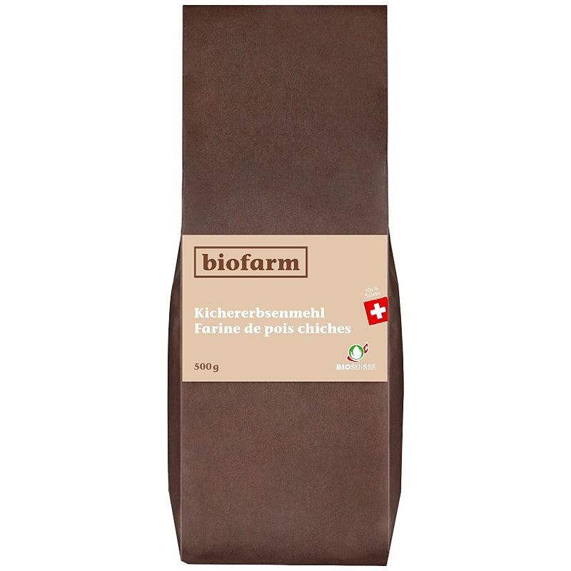 Biofarm - Bio-Kichererbsenmehl aus der Schweiz 500g
