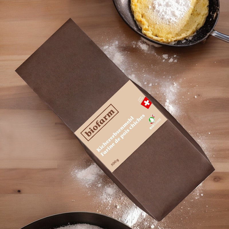 Biofarm - Bio-Kichererbsenmehl aus der Schweiz 500g