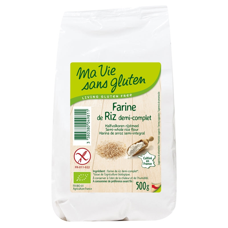 Bio-Halbvollkornreismehl - 500 g - Mein glutenfreies Leben