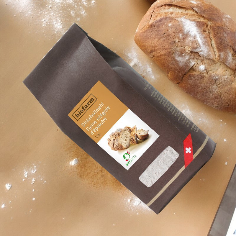 Biofarm - Farine intégrale d'épeautre suisse BIO 1kg