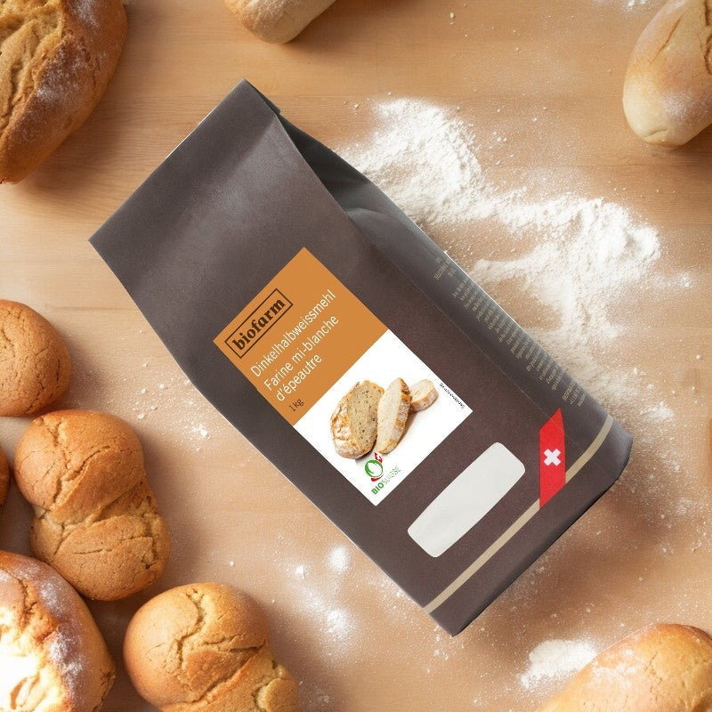 Biofarm - Bio-Schweizer Dinkelmehl (halbweiß) 1kg