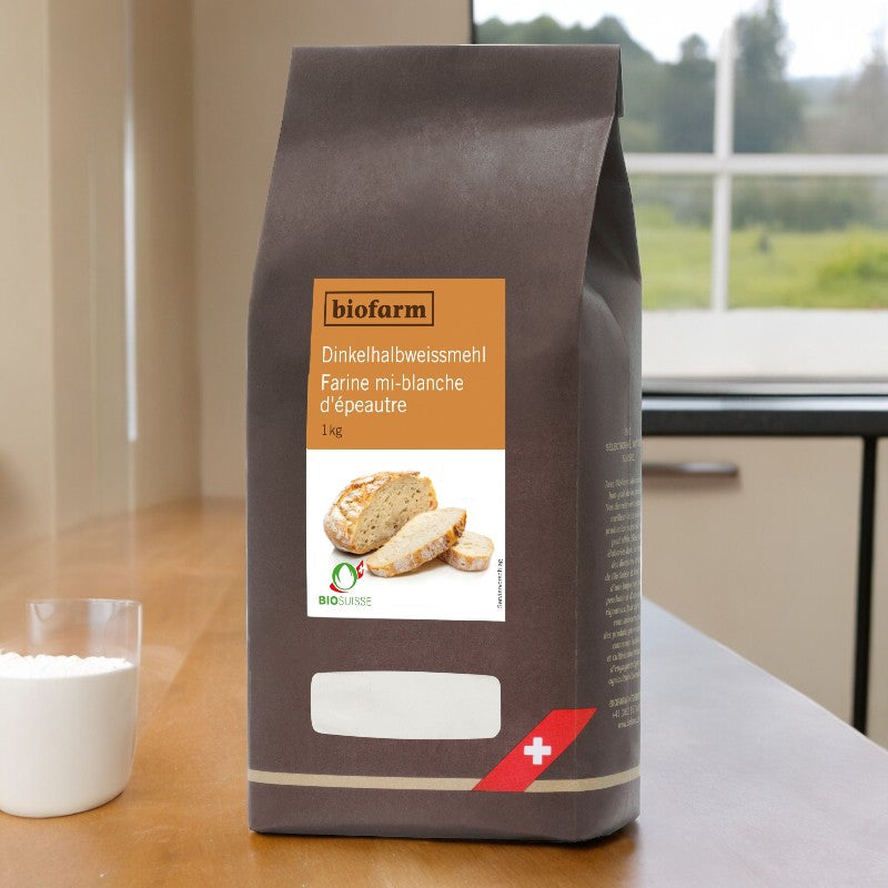 Biofarm - Bio-Schweizer Dinkelmehl (halbweiß) 1kg