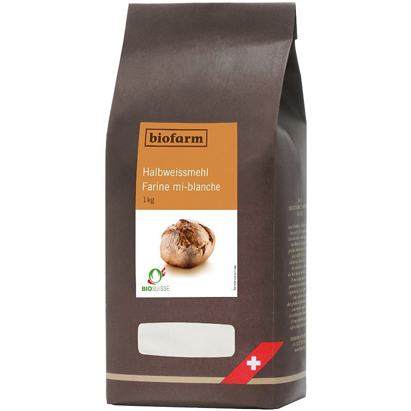 Biofarm - Bio-Schweizer Halbweißmehl 1kg