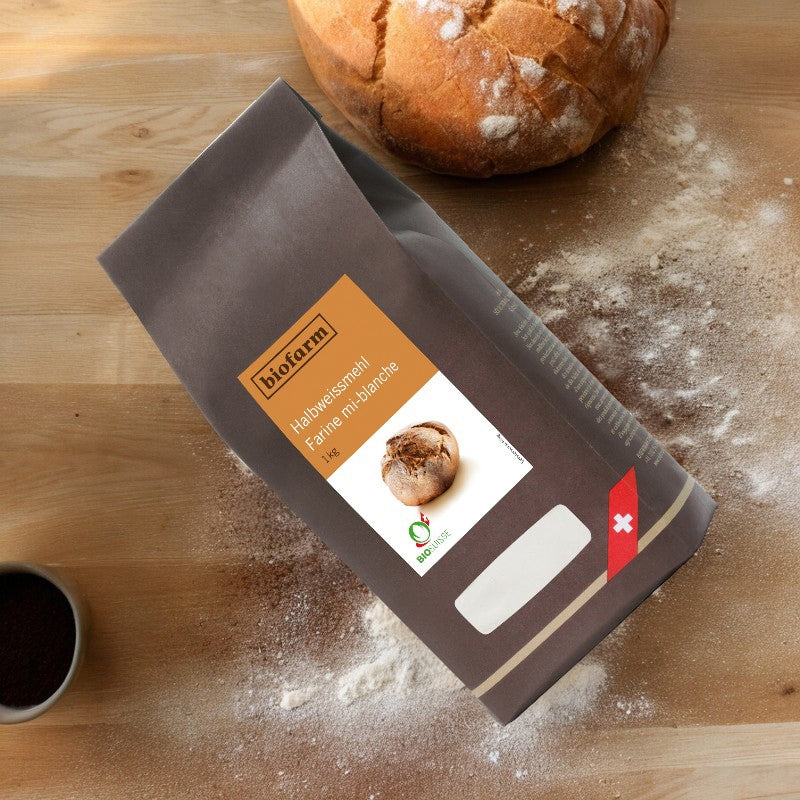 Biofarm - Bio-Schweizer Halbweißmehl 1kg