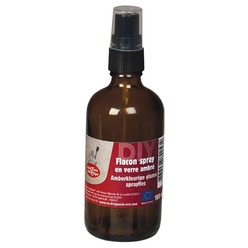 Sprühflasche aus bernsteinfarbenem Glas