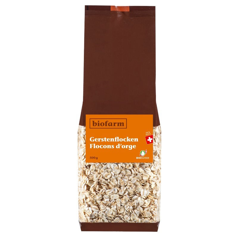 Biofarm - Bio-Gerstenflocken aus der Schweiz 500g