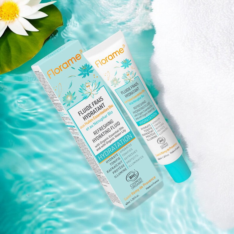 Florame - Fluide frais hydratant BIO nénuphar 40ml