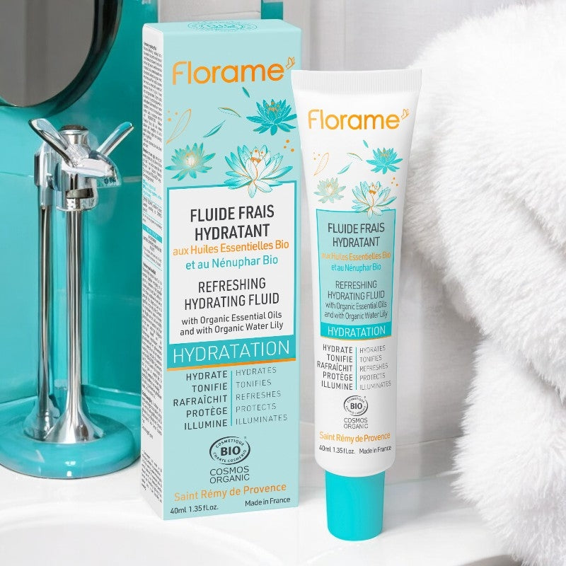 Florame - Fluide frais hydratant BIO nénuphar 40ml
