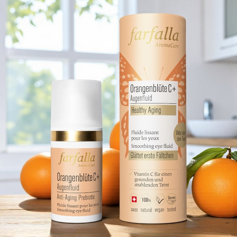 Farfalla - Fluide lissant pour les yeux BIO fleur d'oranger C+ 15ml