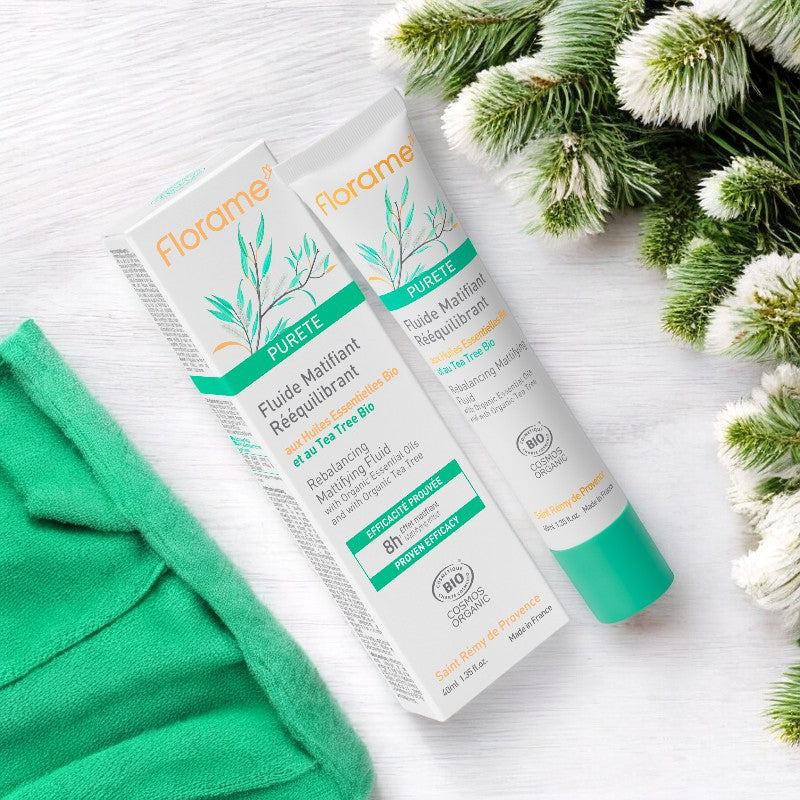 Florame - Fluide matifiant rééquilibrant BIO tea tree & hamamélis 40ml
