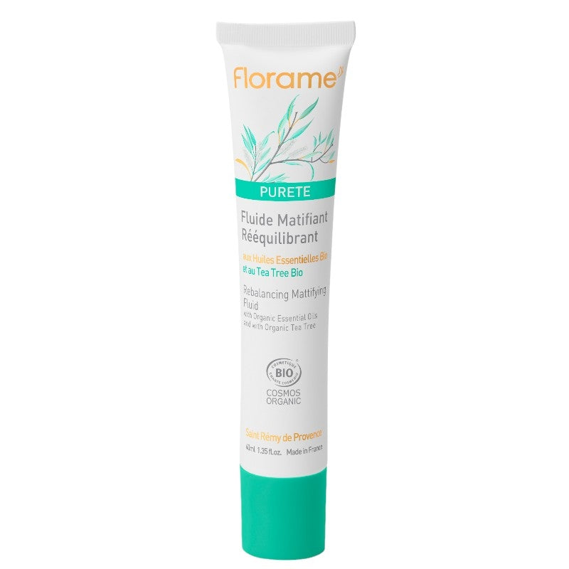 Florame - Fluide matifiant rééquilibrant BIO tea tree & hamamélis 40ml