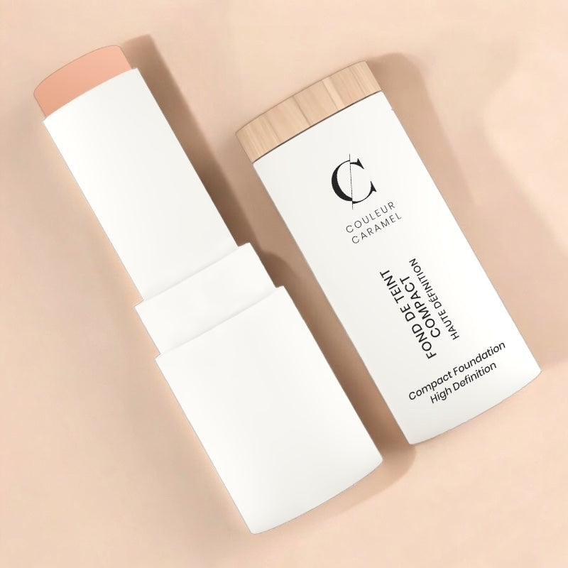 Couleur Caramel - Fond de teint compact HD Beige clair N°12 BIO 9g
