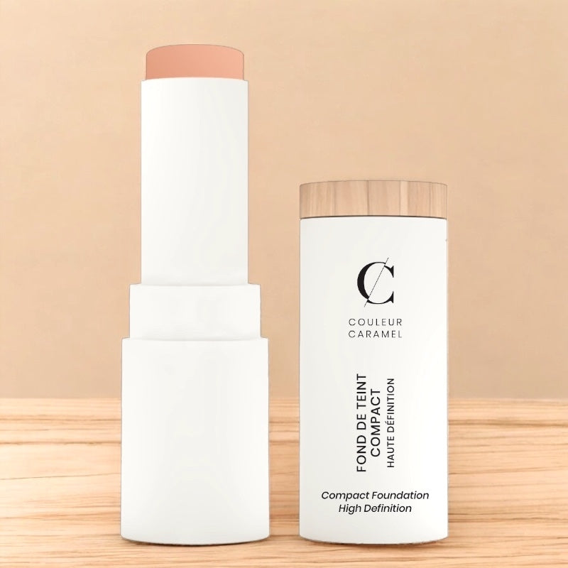 Couleur Caramel - Fond de teint compact HD Beige clair N°12 BIO 9g