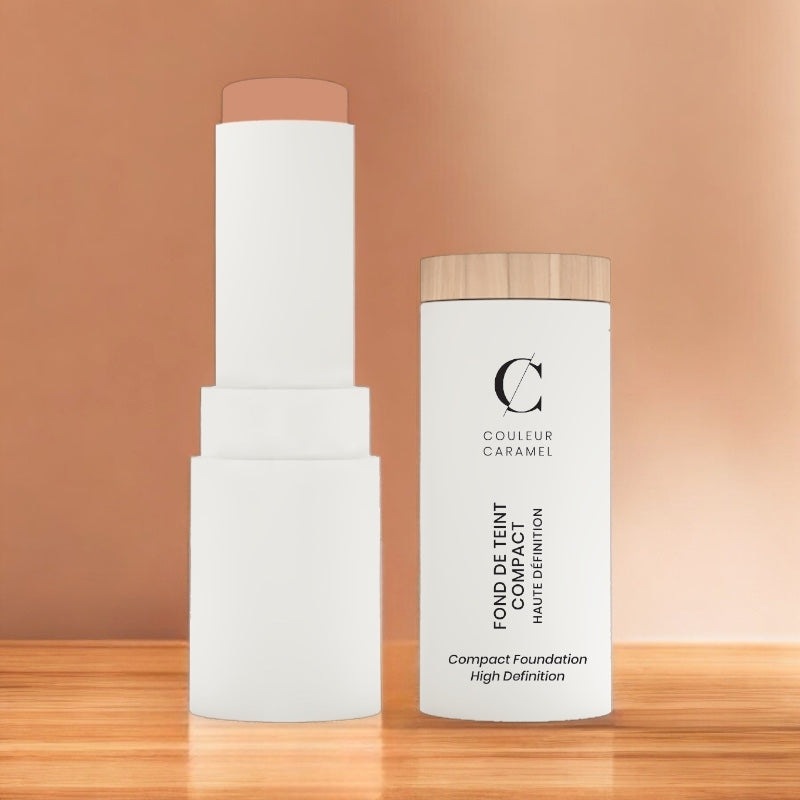 Couleur Caramel - Fond de teint compact HD Beige halé N°14 BIO 9g