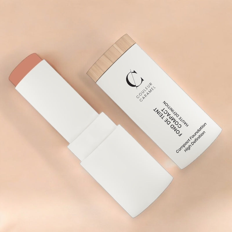 Couleur Caramel - Fond de teint compact HD Beige orangé N°13 BIO 9g