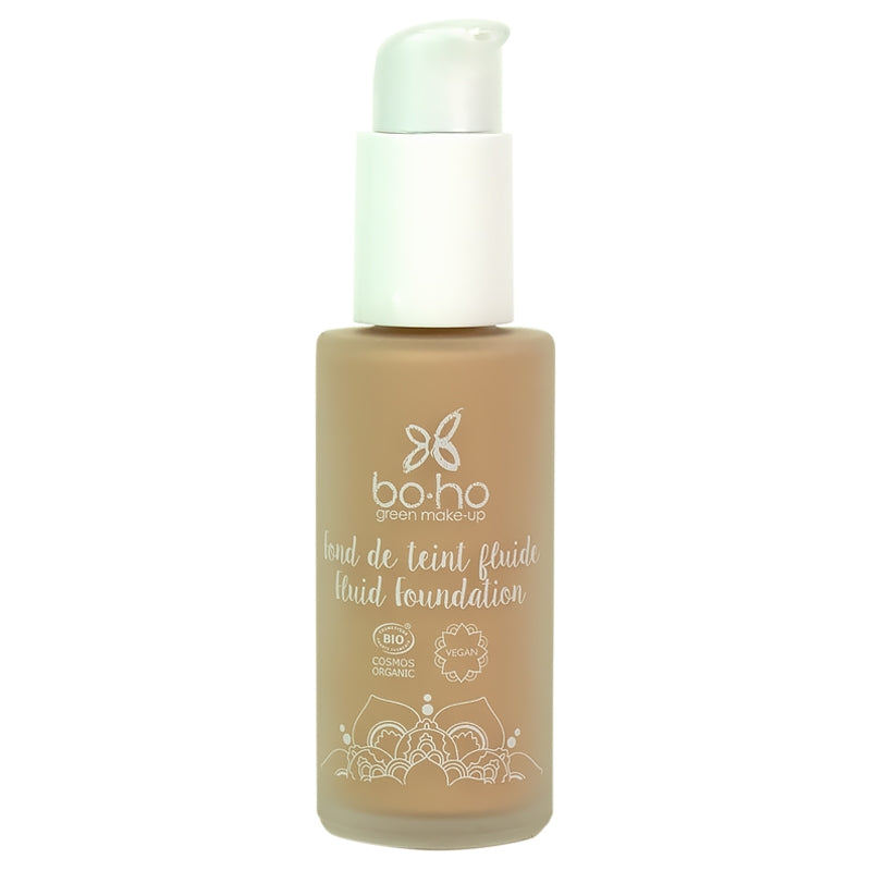 Boho Green Make-up - Fond de teint fluide BIO N°04 Beige doré 30ml